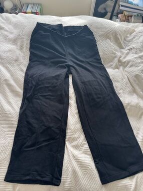GAP Black Vintage Soft Wide-Leg Sweatpants